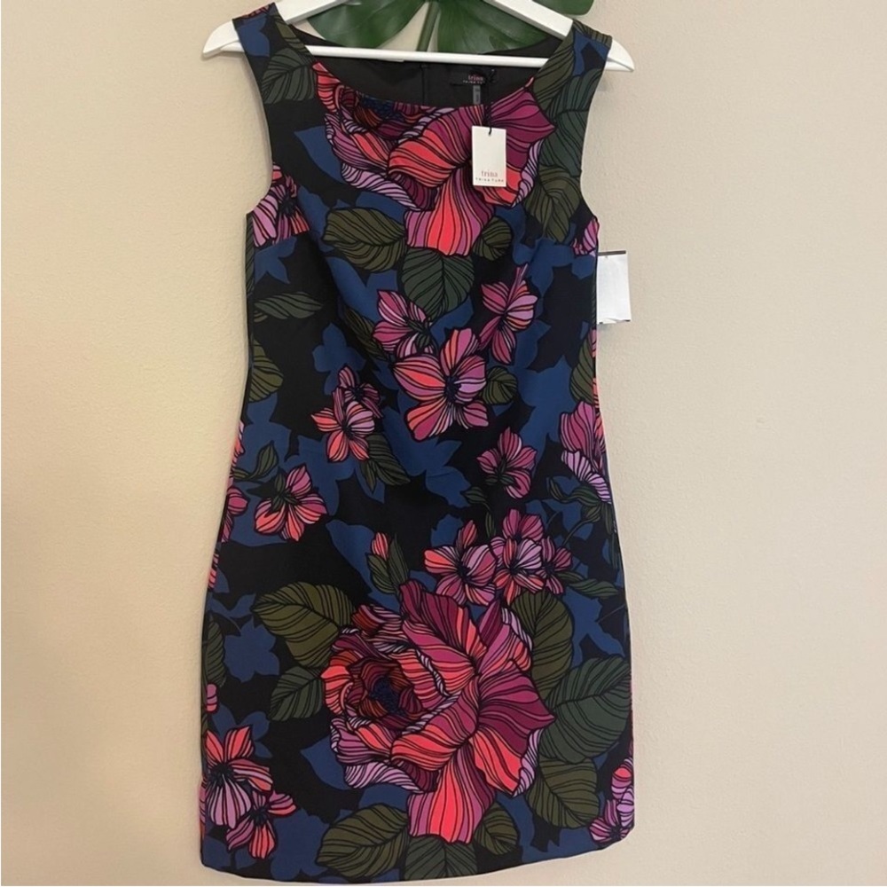 Trina Turk Floral Sleeveless Dress - Multicolor Sz. XS NWT